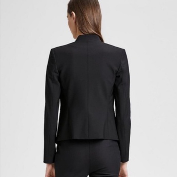 Theory Lanai Urban Wool Blend Blazer Jacket Black Business Casual Women’s 6 - Picture 2 of 13